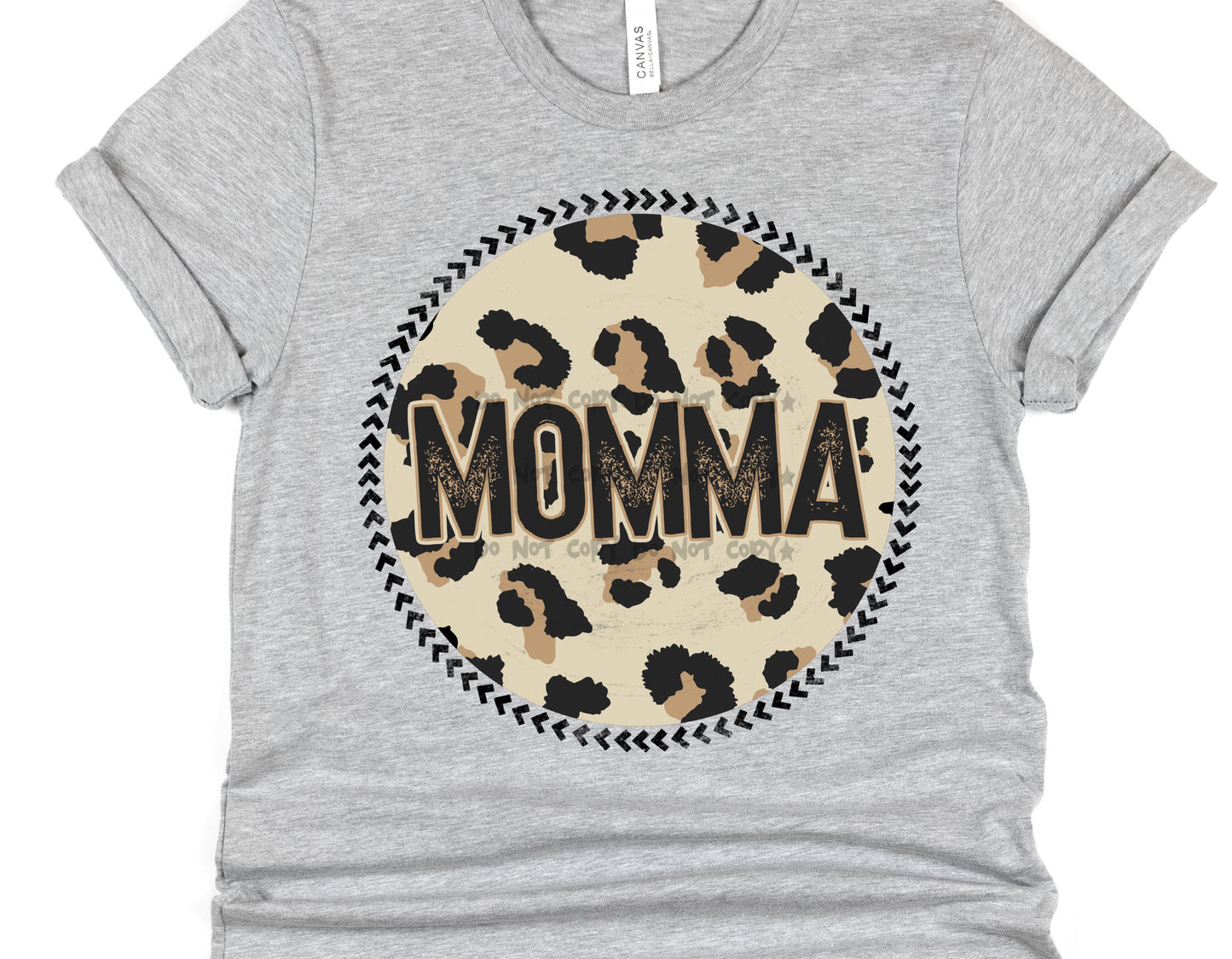 Momma Leopard circle- DTF