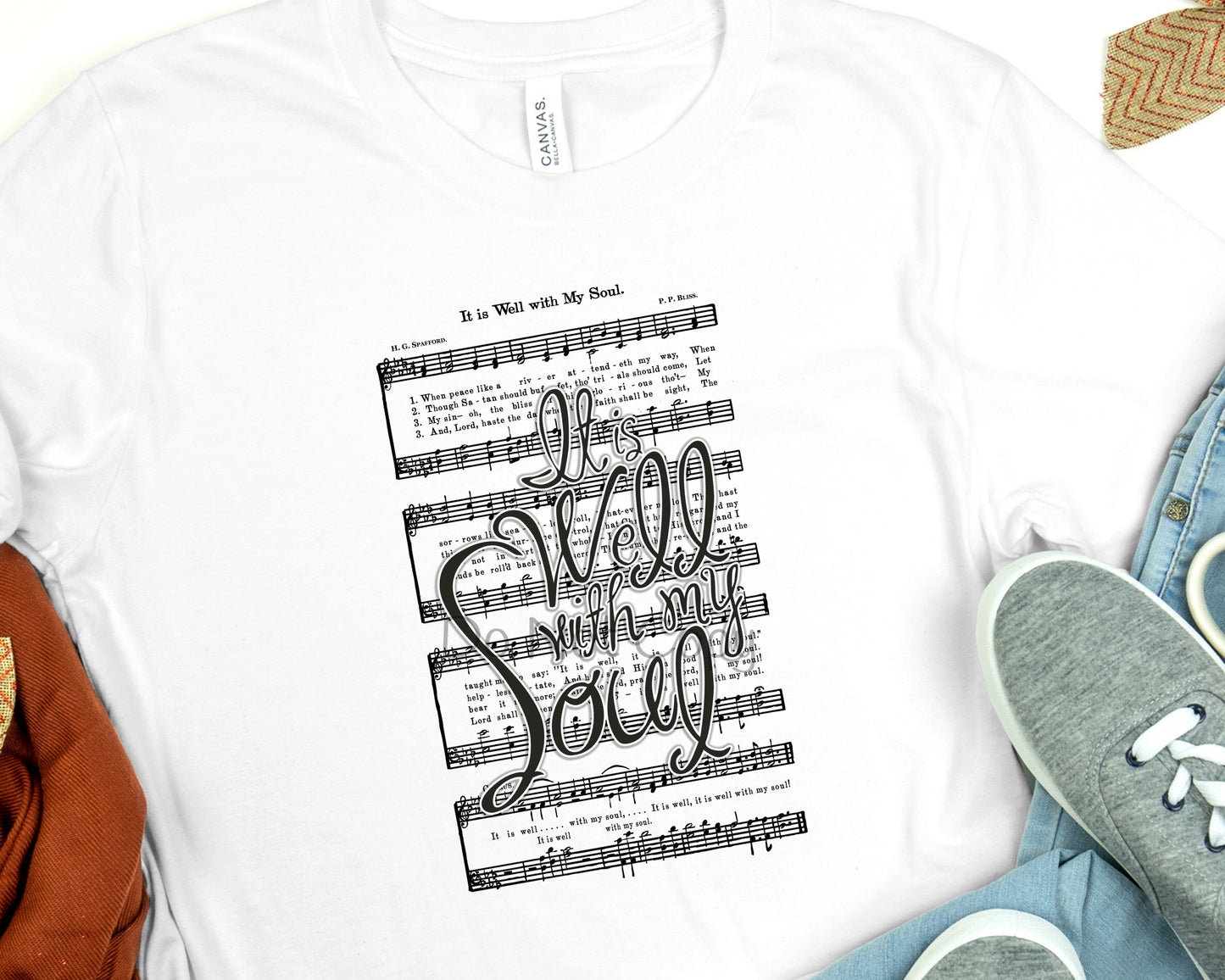 It is well with my soul white-DTF