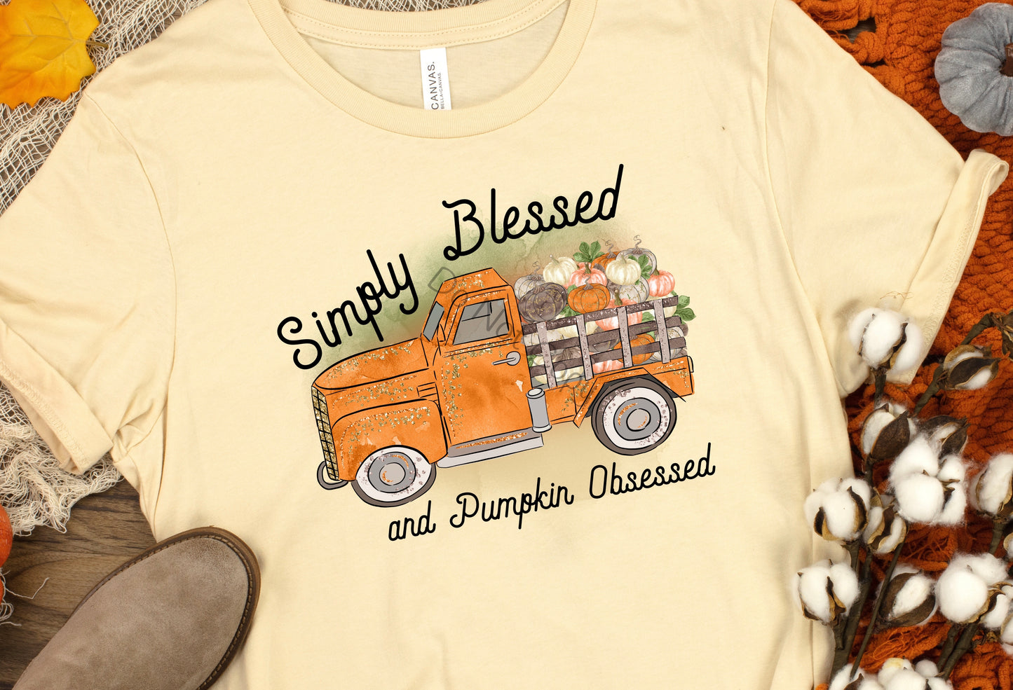 Simply blessed pumpkin obsessed-DTF