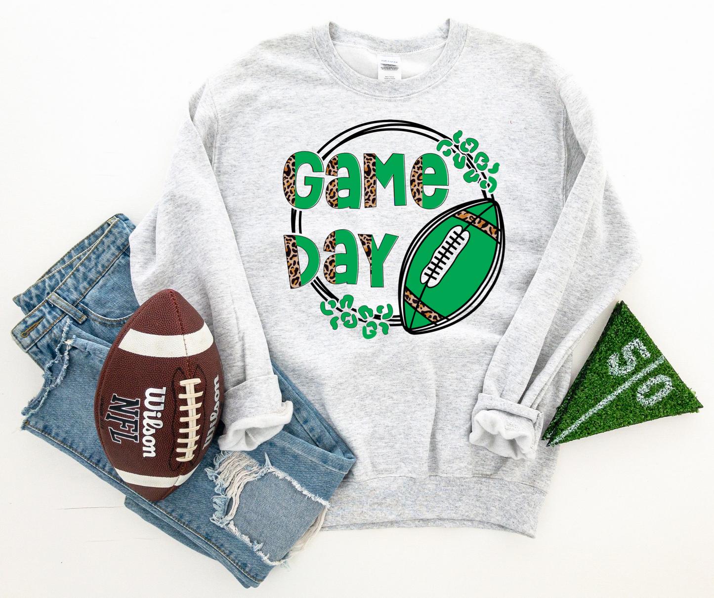 Game day football green- DTF