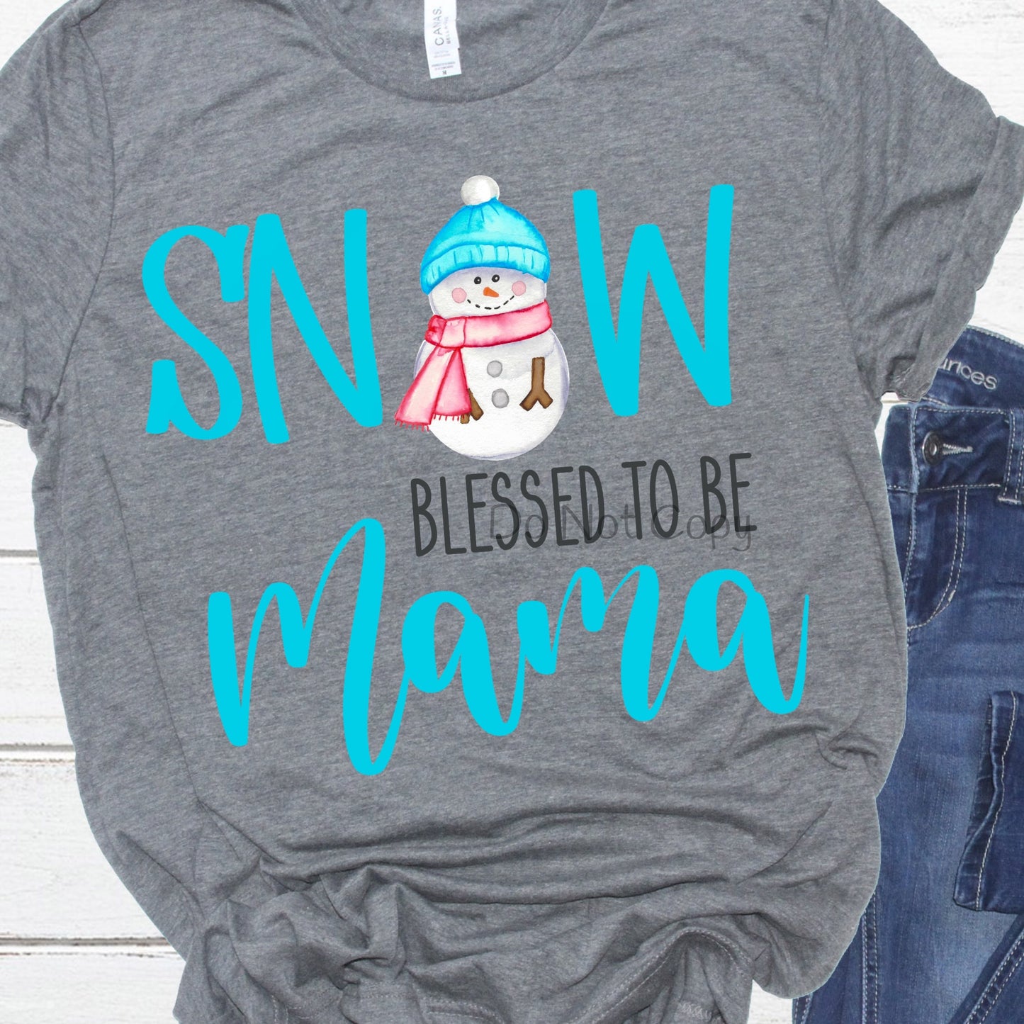 Snow blessed to be mama-DTF