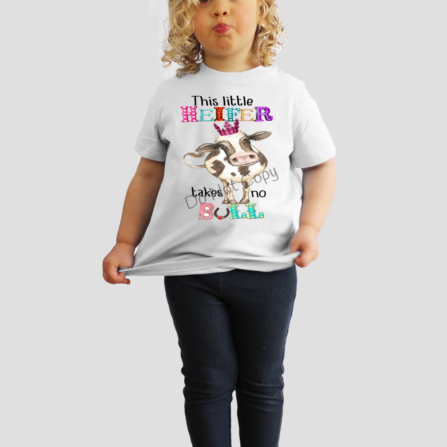 This little heifer takes no bull-DTF