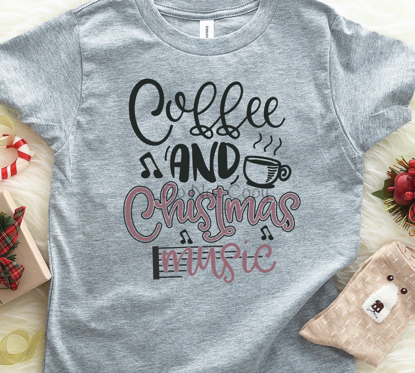 Coffee and Christmas music-DTF