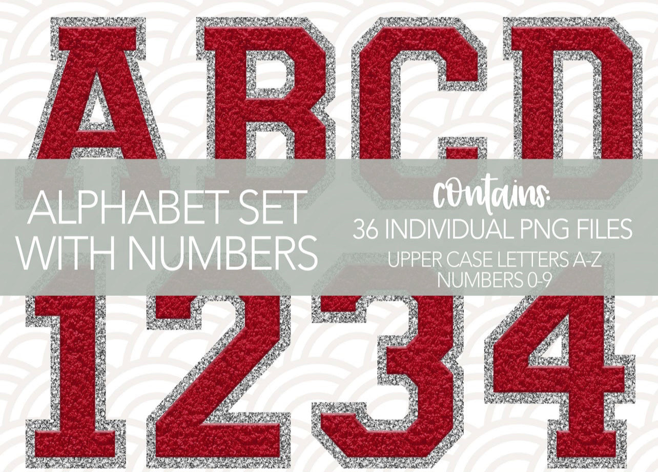 CUSTOM Chenille Letters & Numbers-DTF