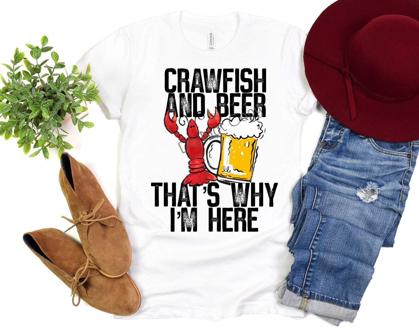 Crawfish and beer that’s why I’m here -DTF