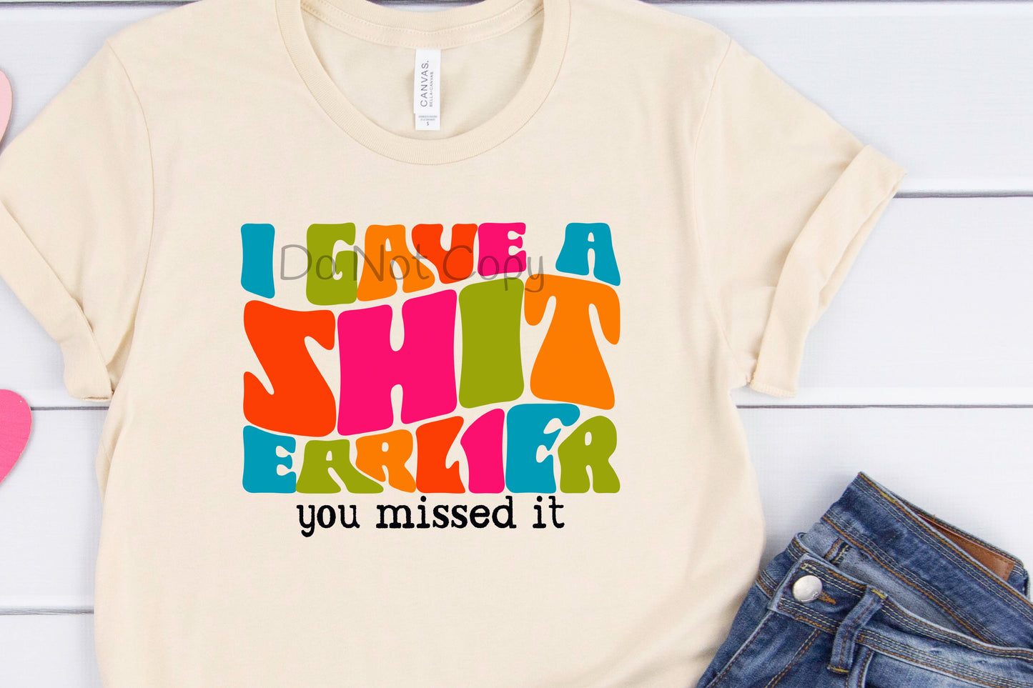 I gave a shit earlier-DTF