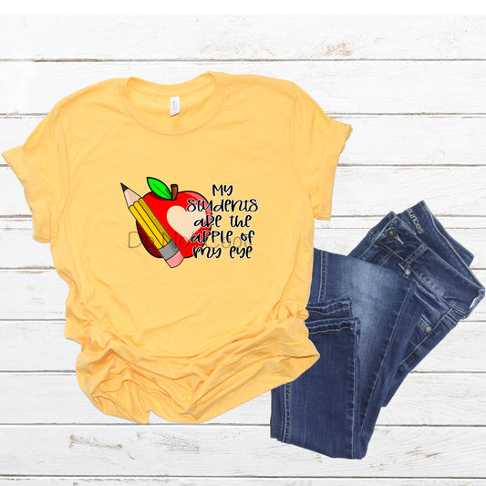 My students are the apple of my eye-DTF