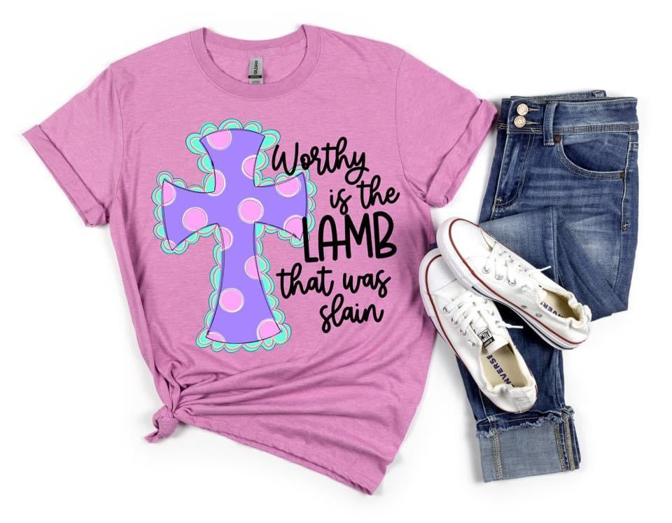 Worthy is lamb cross -DTF