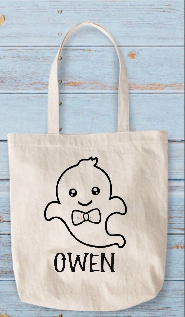 Ghost custom transfer (can be colored in by your kiddos) -DTF