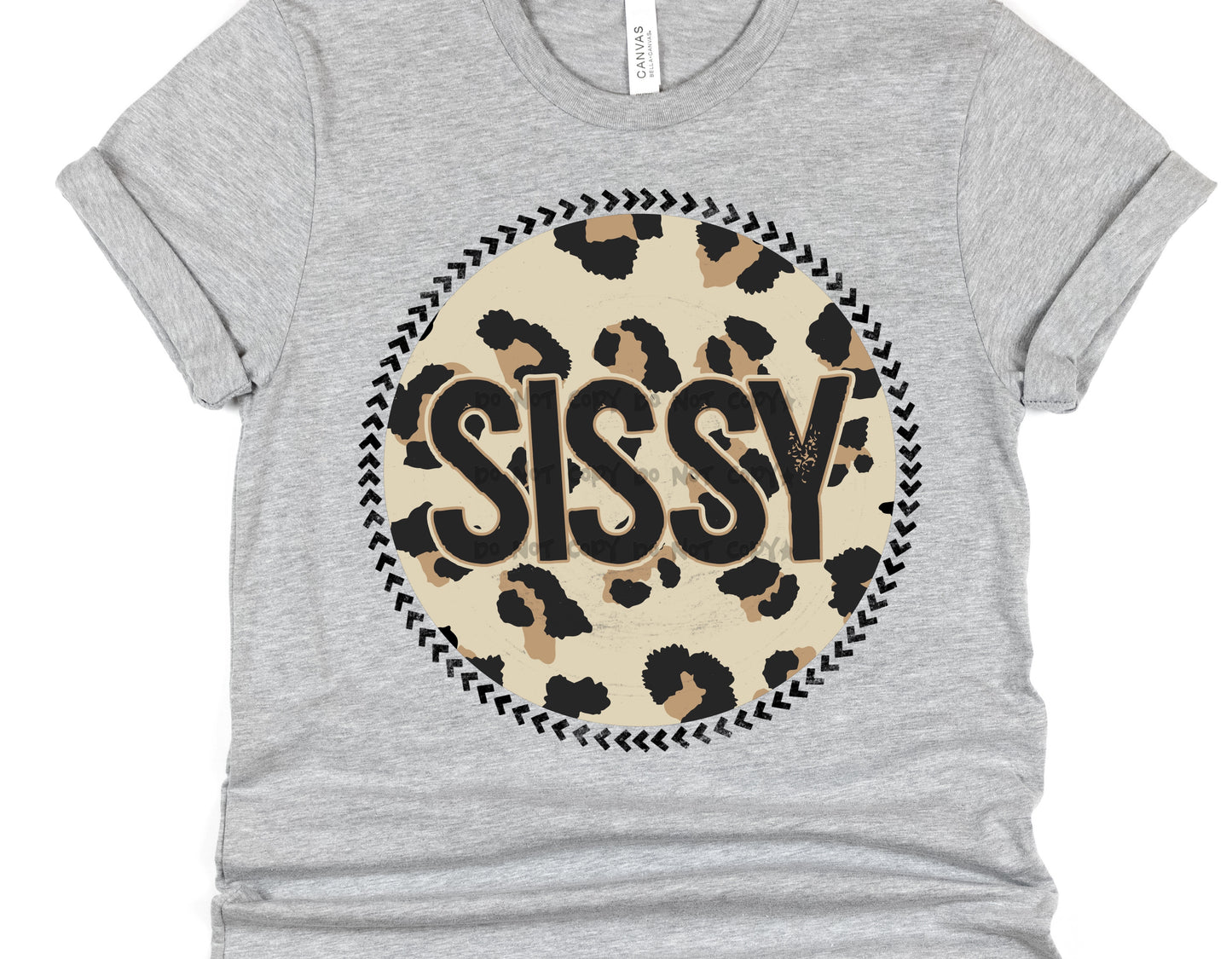 Sissy Leopard circle- DTF