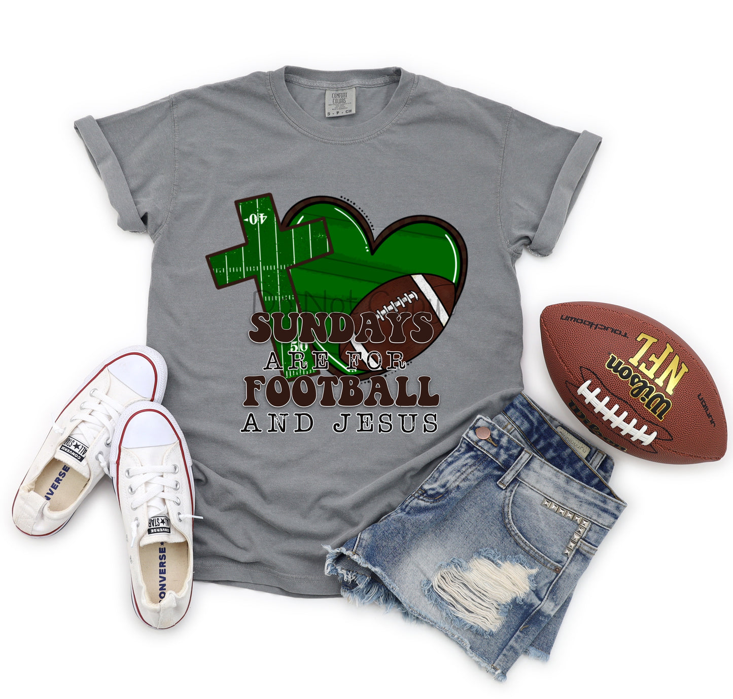 Sundays are for football and Jesus-DTF