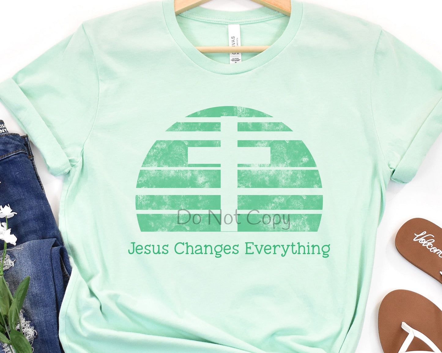 Jesus changes everything green-DTF