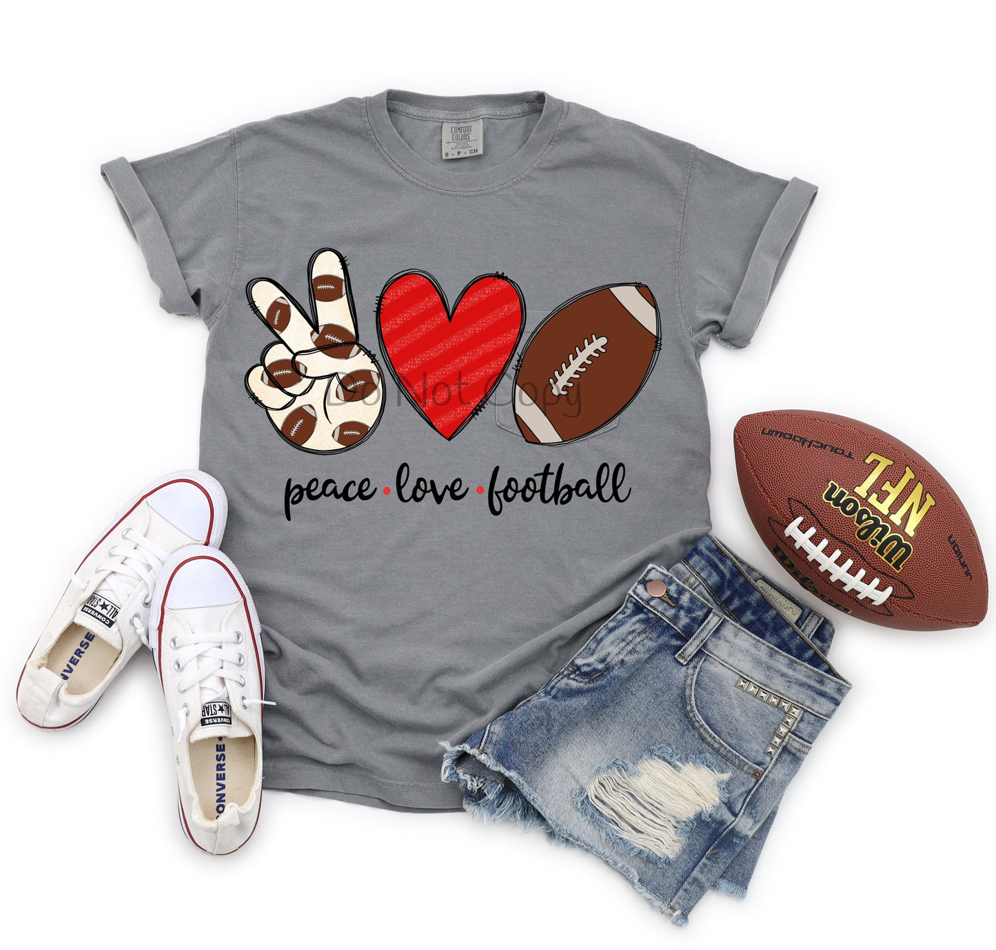 Peace love football -DTF