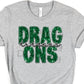 Dragons green sequin dragons-DTF