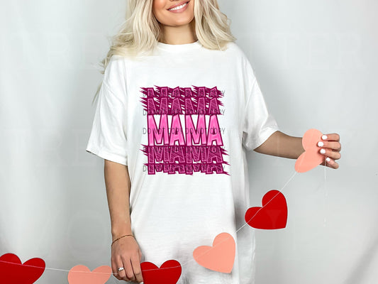 Mama Pink Stacked DTF