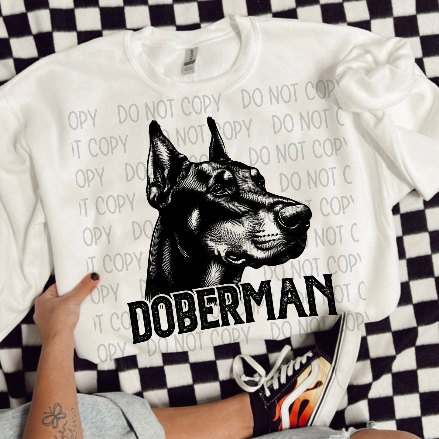 Doberman Portrait - DTF