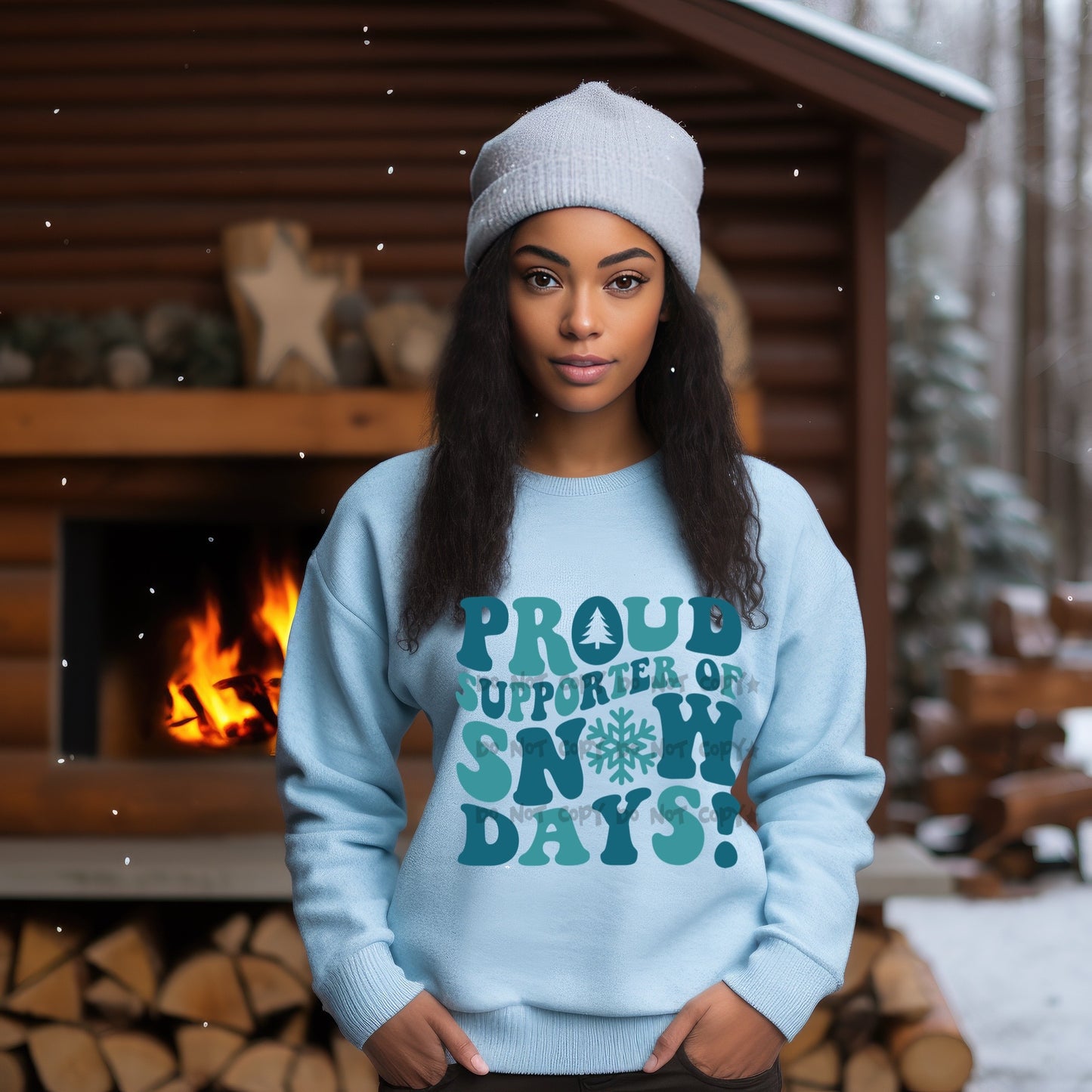 Proud supporter of snow days -DTF&UV