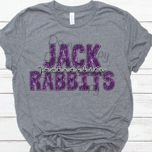 Jack rabbits sequin-DTF