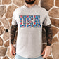 USA Camo red and blue- DTF