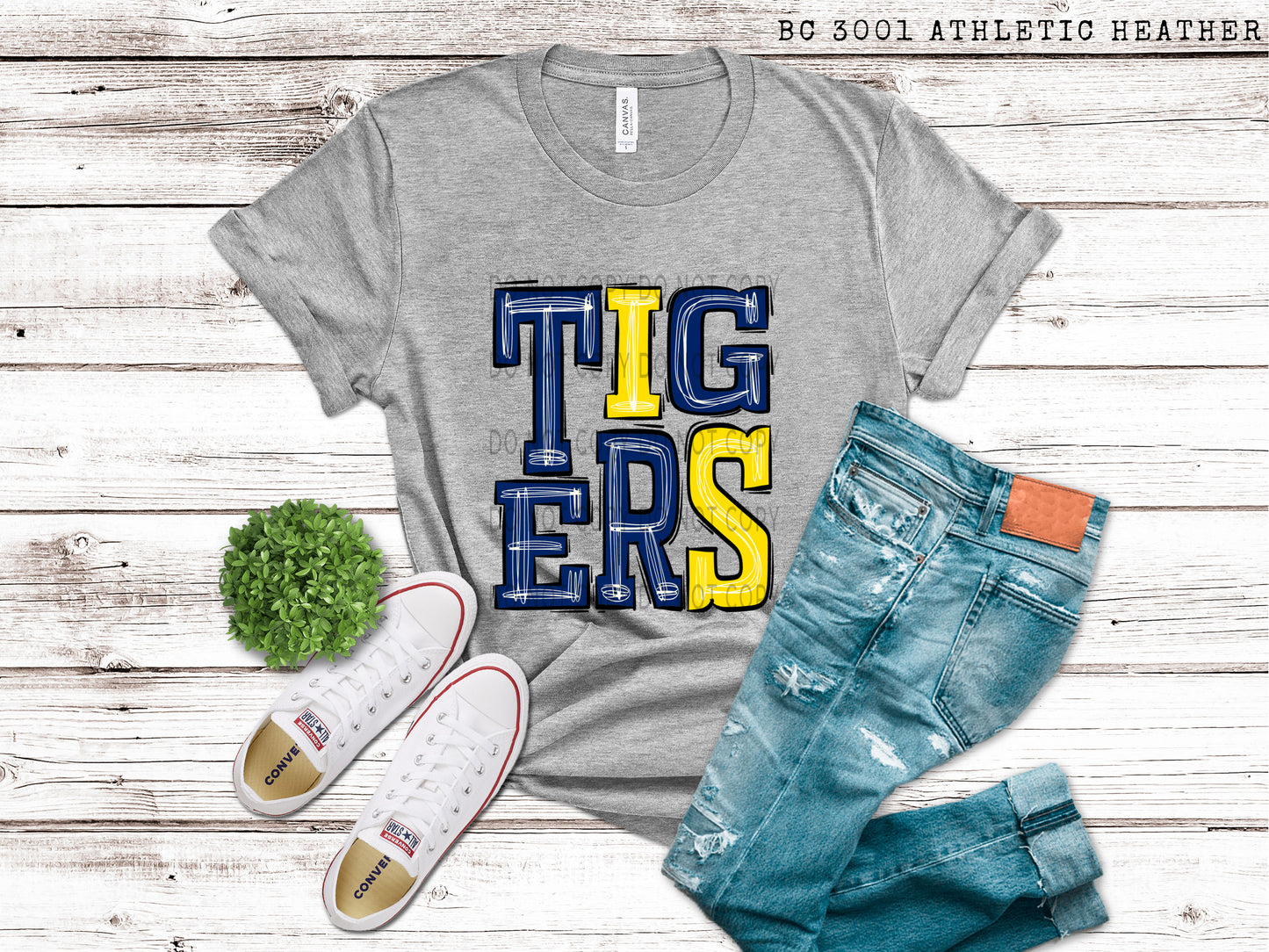 Tigers Blue and Yellow - DTF