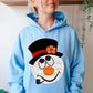 Snowman with top hat-DTF