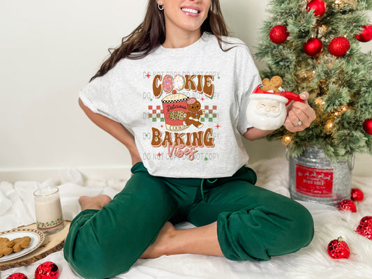Cookie Baking Vibes Checkered - DTF