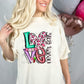 Love Never Fails Leopard Heart DTF