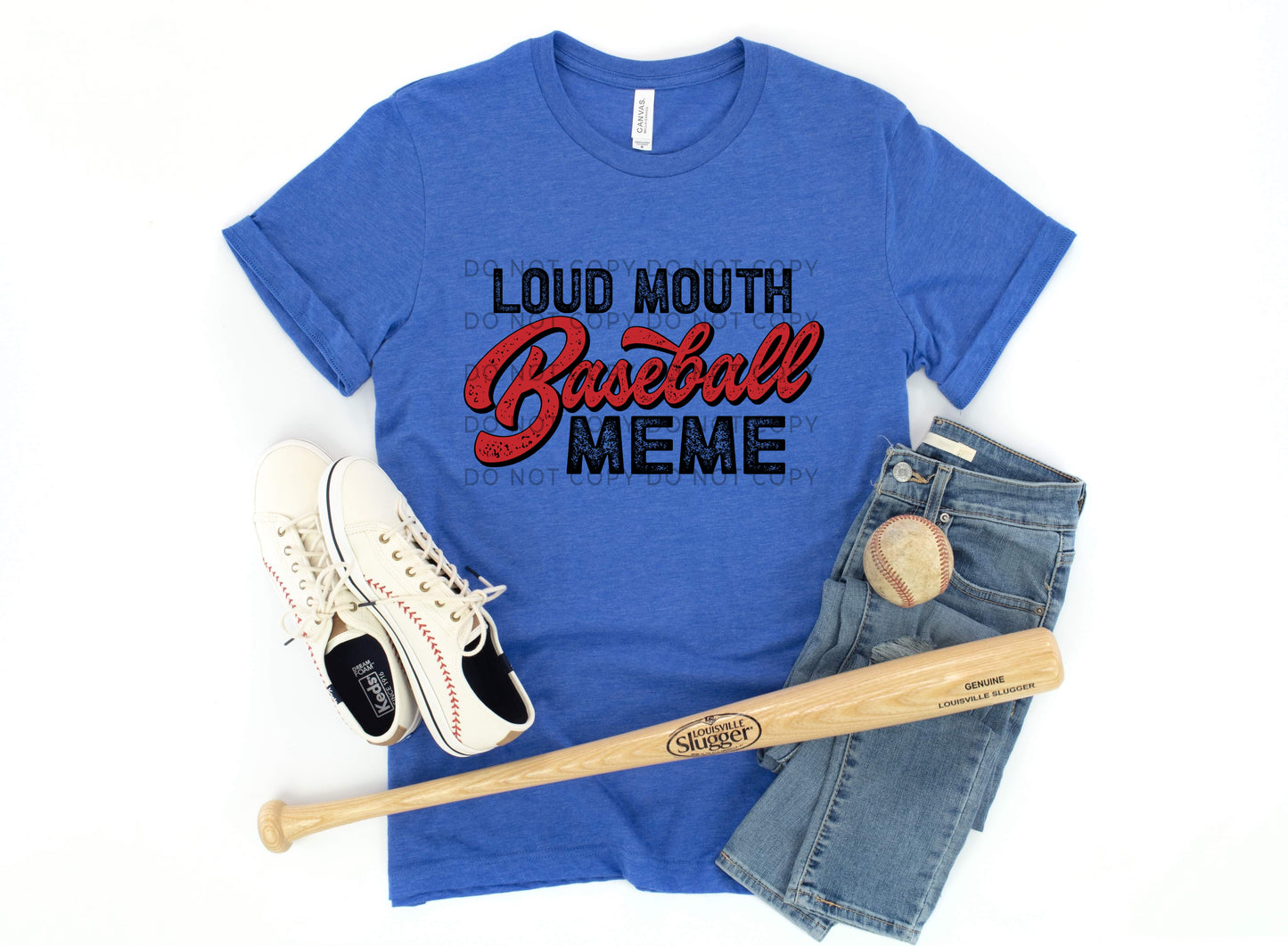 Loud Mouth Baseball Meme - DTF