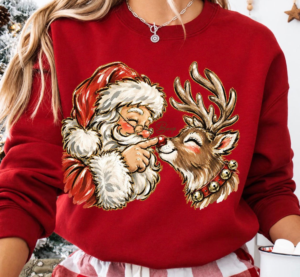 Santa & Rudolph Boop- DTF