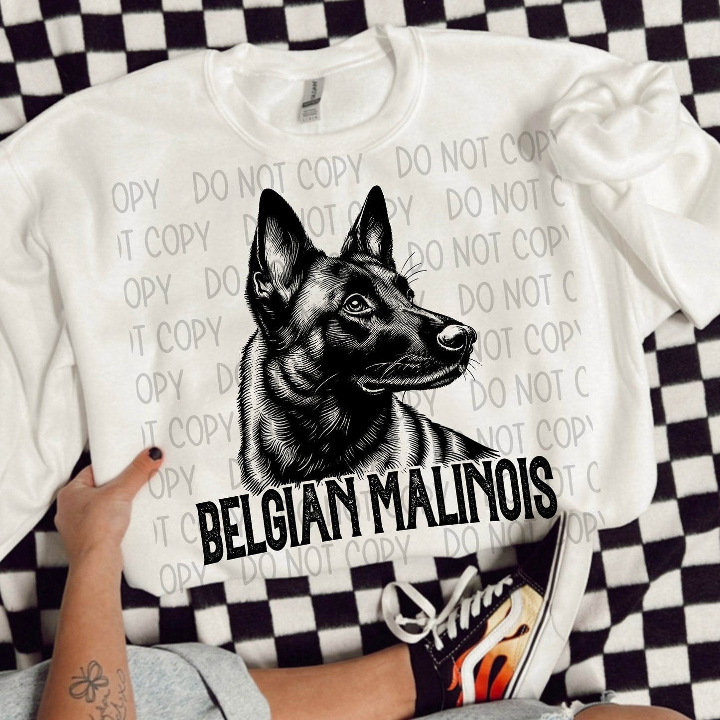 Belgian Malinois Portrait - DTF