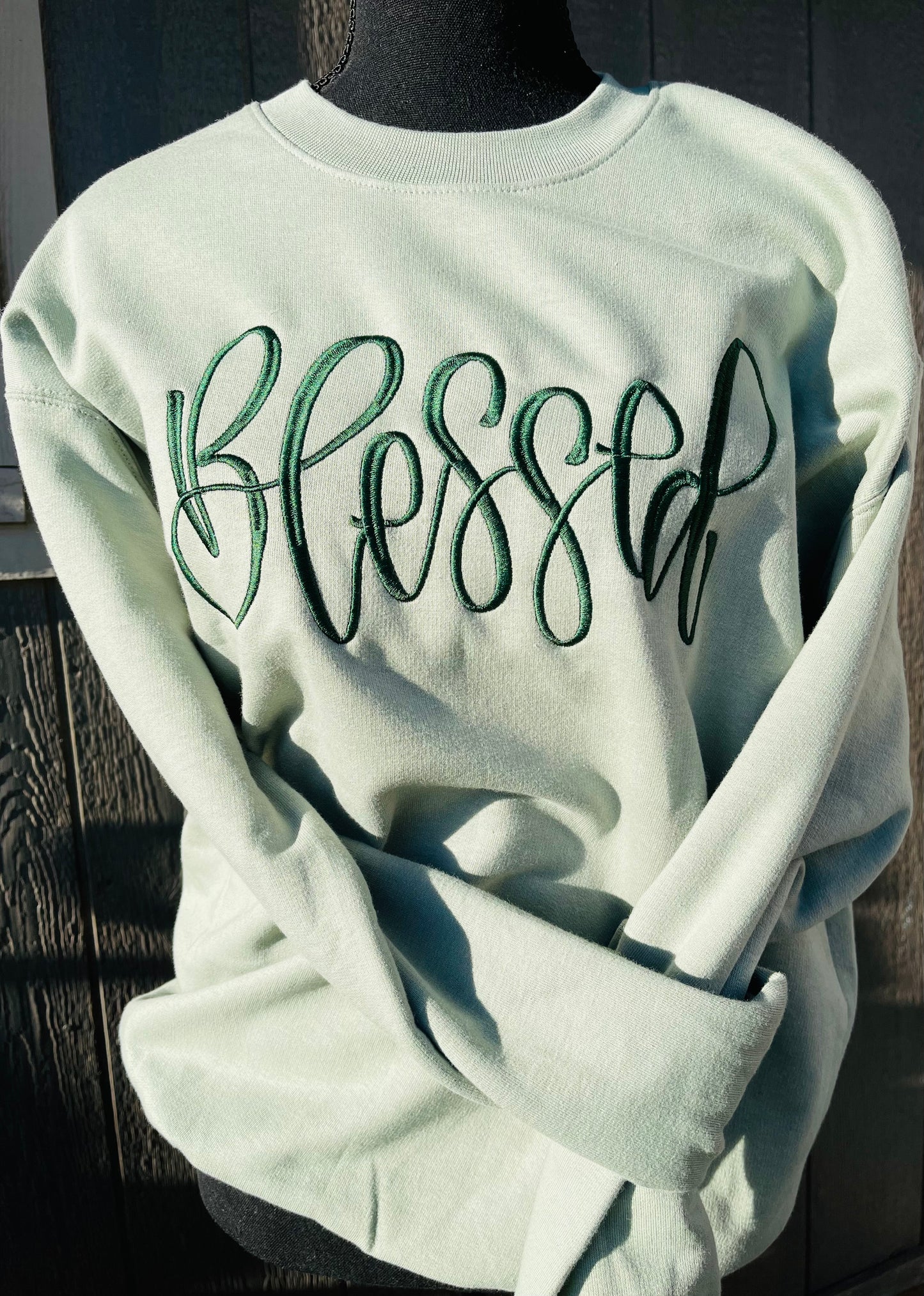 Blessed Embroidered Sweatshirt