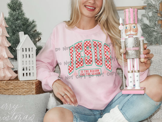 Checkered Jesus is the reason for the season-DTF&UV