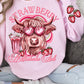 Strawberry Milkshake Club Highland (FRONT OF SHIRT & SLEEVE COMBO)-DTF