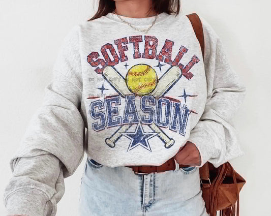 Softball Season ball star-DTF&UV