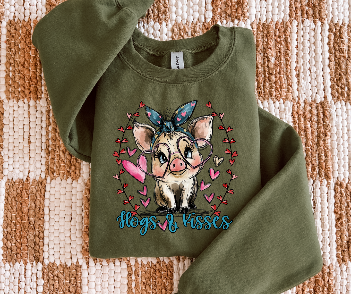 HOGS AND KISSES-DTF&UV