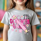 Pencil Bows Blue&Pink (Dropdown)- DTF&UV
