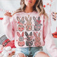 Floral bunnies 6 count-DTF