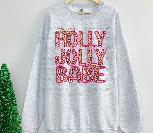 Holly jolly babe-DTF&UV