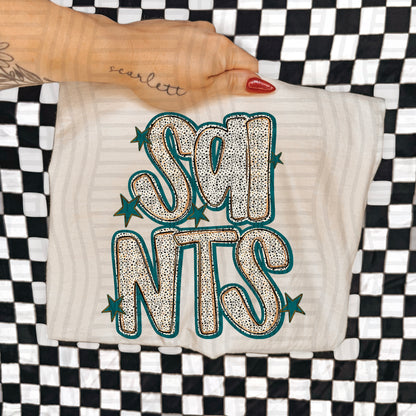 Teal Dotty (DROPDOWN MENU)-DTF&UV