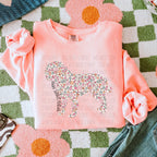 Floral Dog(ALL IN DROPDOWN)-dtf