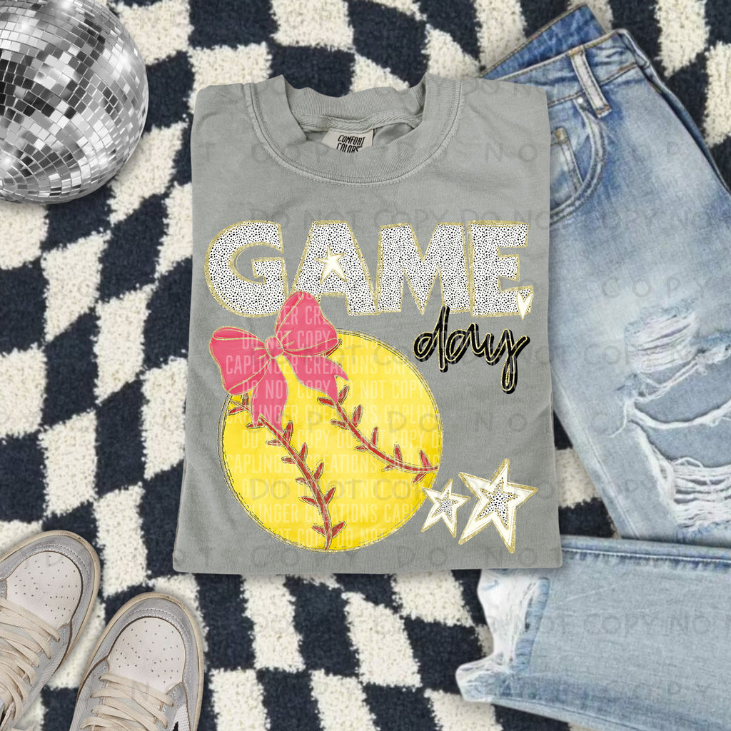 Game day Softball(all colors in dropdown)-DTF