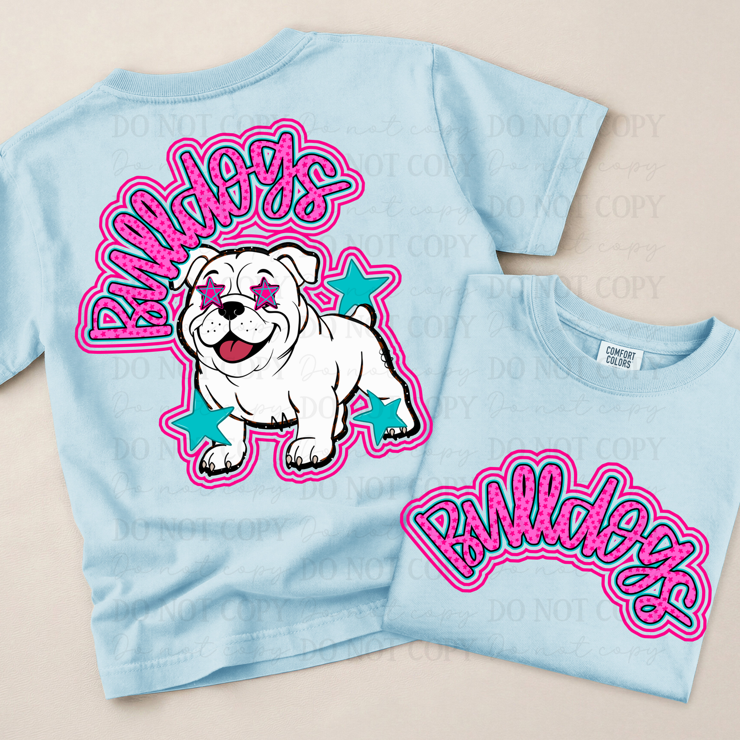 Bulldogs Pink(back)-DTF&UV