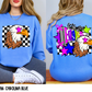 Bright Checkered Mascots (BACK- Dropdown)-DTF&UV