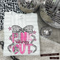 Pink out Silver- (DROPDOWN MASCOT)-DTF&UV