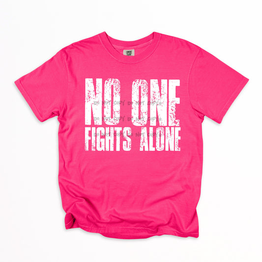 No one fights alone (Breast cancer awareness)-DTF&UV