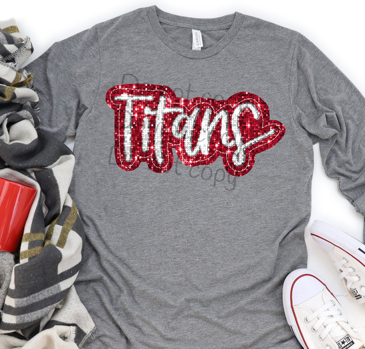 Titans sequin -DTF