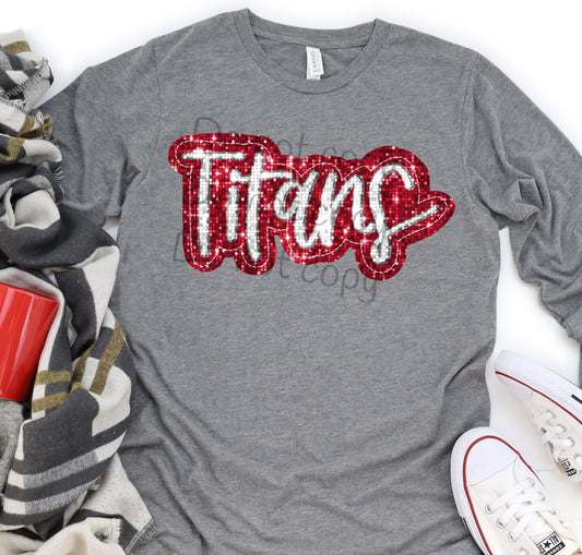 Titans sequin -DTF
