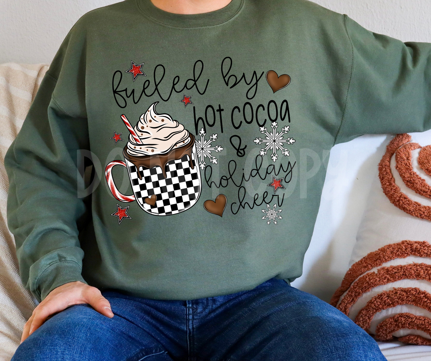 Fueled by Hot Cocoa and Holiday Cheer-dtf