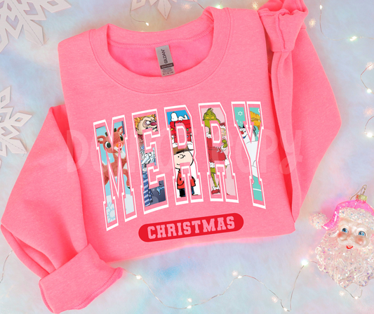 Merry Christmas old characters-DTF
