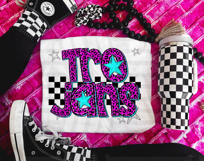 Pink Leopard Neon Mascots (dropdown)-DTF&UV